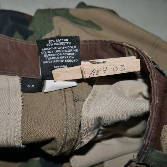 Genuine Gear Mens Cargo Pants Size 28x32 Woodland Camo M81 Hunting Fatigue S/R - Picture 5 of 10